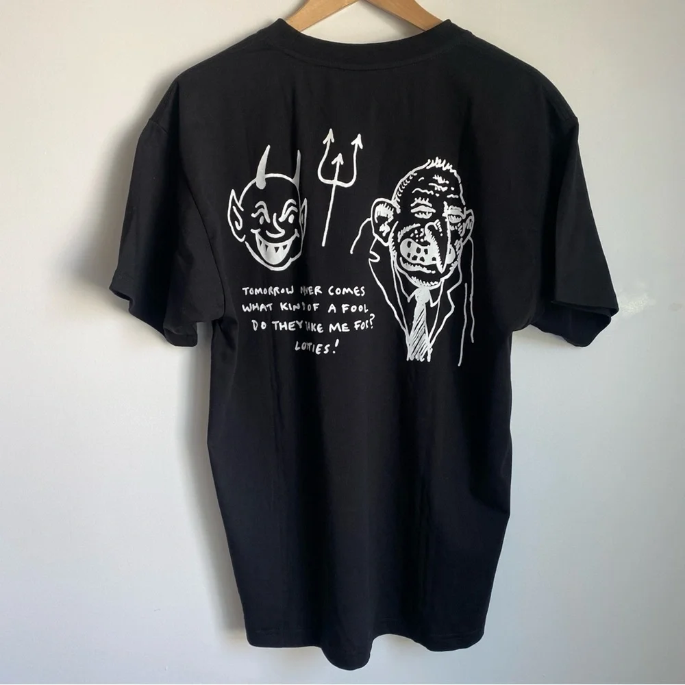 Last Resort Ab Skateboard 100% Cotton Graphic T-Shirt Tee Black M